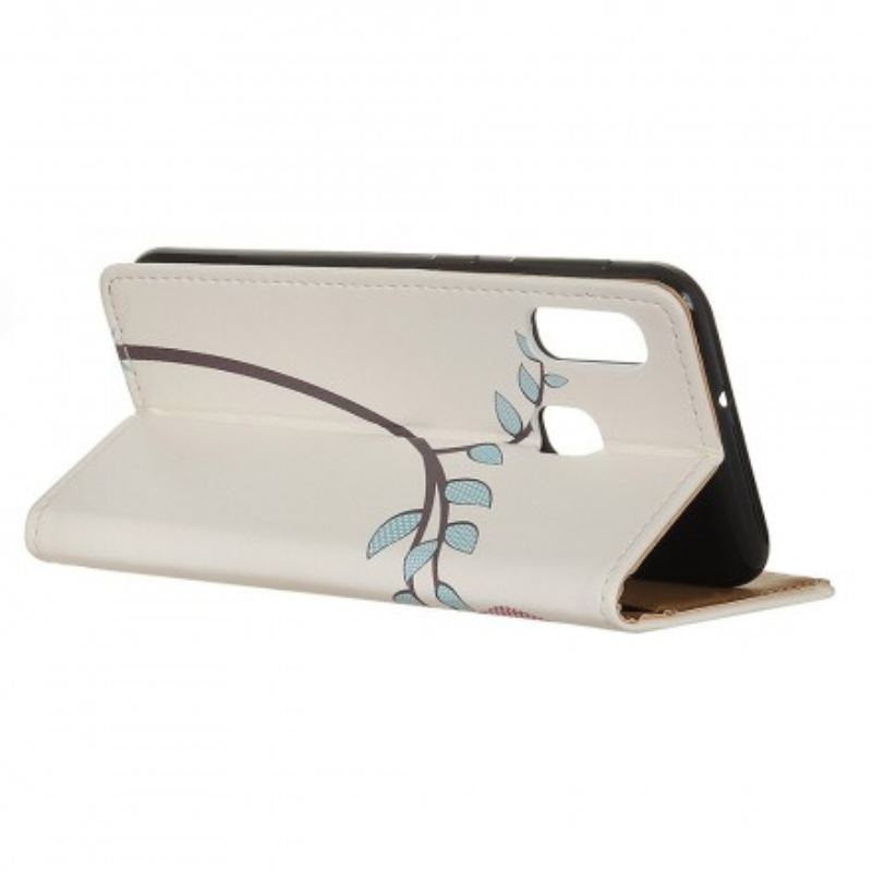 Housse Samsung Galaxy A20e Couple De Hiboux Sur l'Arbre