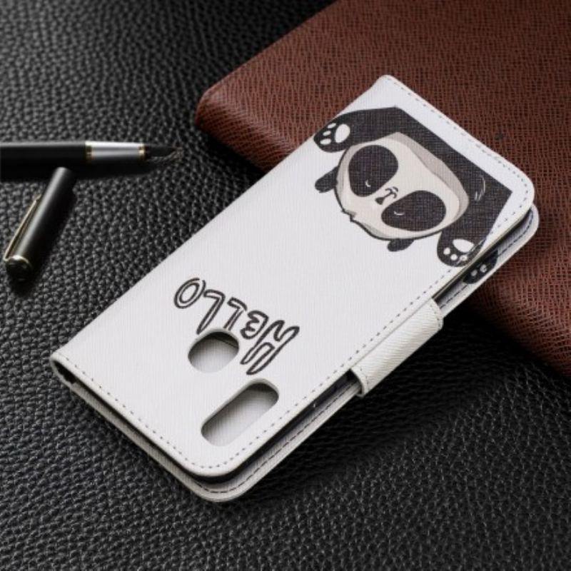 Housse Samsung Galaxy A20e Hello Panda