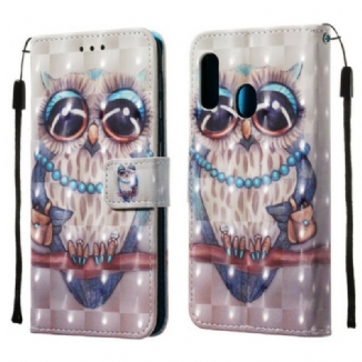 Housse Samsung Galaxy A20e Miss Hibou