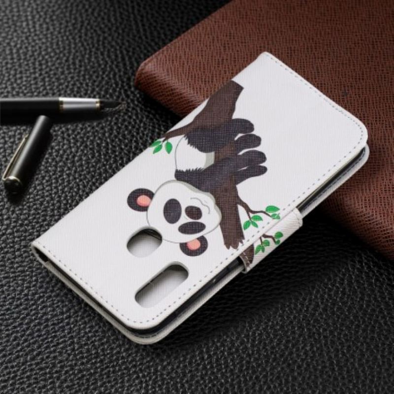 Housse Samsung Galaxy A20e Panda Paresseux