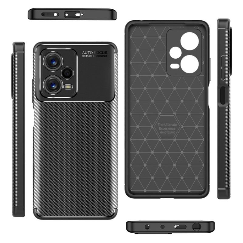 Coque Xiaomi Redmi Note 12 Pro Plus Flexible Texture Fibre Carbone
