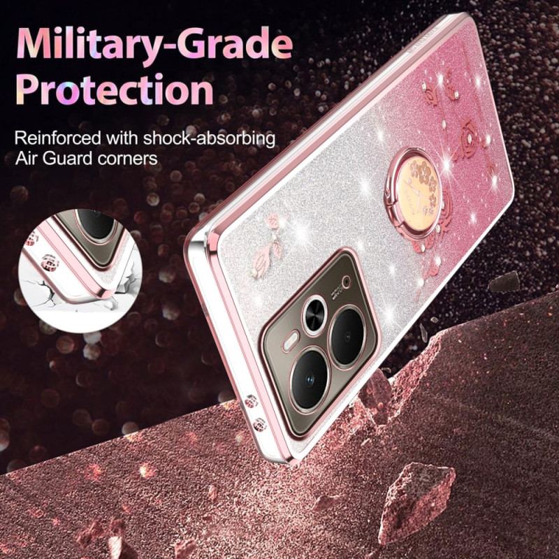 Coque Realme 14 5G / 14T 5G Anneau-Support Strass KADEM