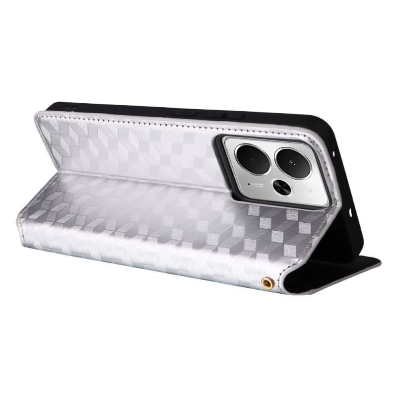 Flip Cover Realme 14 5G / 14T 5G Losanges 3D