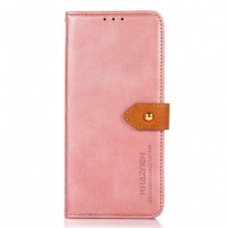 Housse Xiaomi Redmi Note 12 Pro/Poco X5 Pro 5G Bicolore Fermoir Doré KHAZNEH