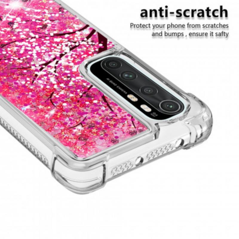 Coque Xiaomi Mi Note 10 Lite Arbre Paillettes