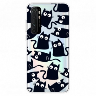 Coque Xiaomi Mi Note 10 Lite Chats Noirs