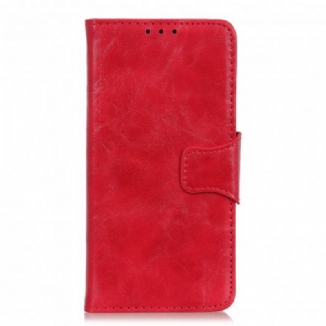 Housse Xiaomi Mi Note 10 Lite Cuir Fendu Fermoir Réversible