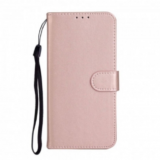Housse Xiaomi Mi Note 10 Lite Solid Color Serie à Lanière
