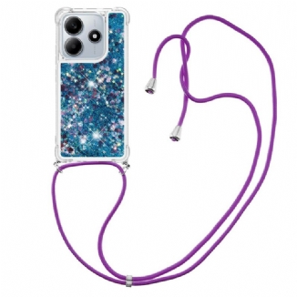Coque à Cordon Xiaomi Redmi Note 14 5G Paillettes