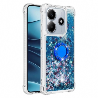 Coque Xiaomi Redmi Note 14 5G Anneau-Support Paillettes