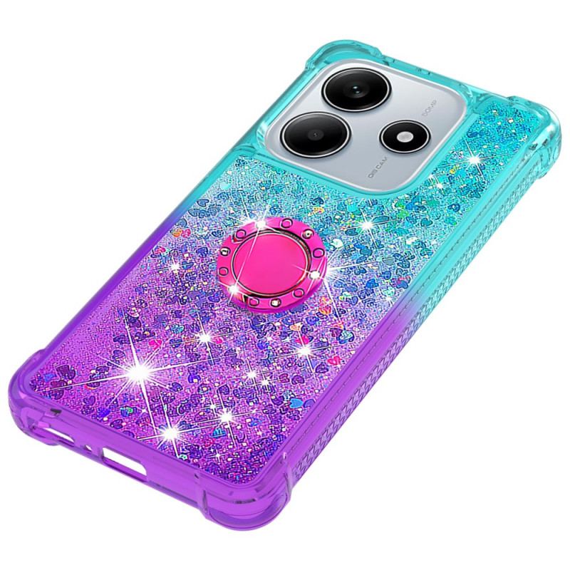 Coque Xiaomi Redmi Note 14 5G Gradient Paillettes avec Support