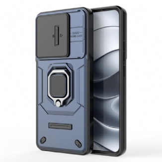 Coque Xiaomi Redmi Note 14 5G Multifonctionnelle avec Support et Protection d'Objectif