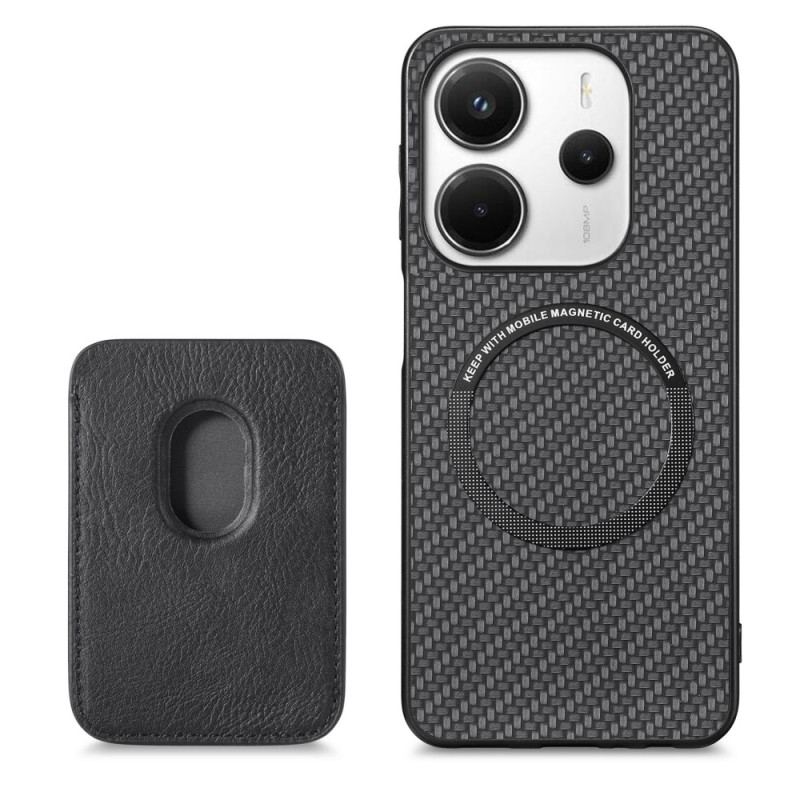 Coque Xiaomi Redmi Note 14 5G Porte-Cartes Magnétique Détachable