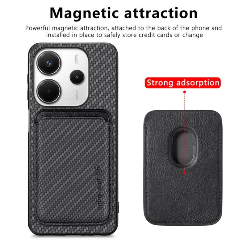 Coque Xiaomi Redmi Note 14 5G Porte-Cartes Magnétique Détachable