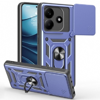Coque Xiaomi Redmi Note 14 5G Protection Caméra Coulissante et Support