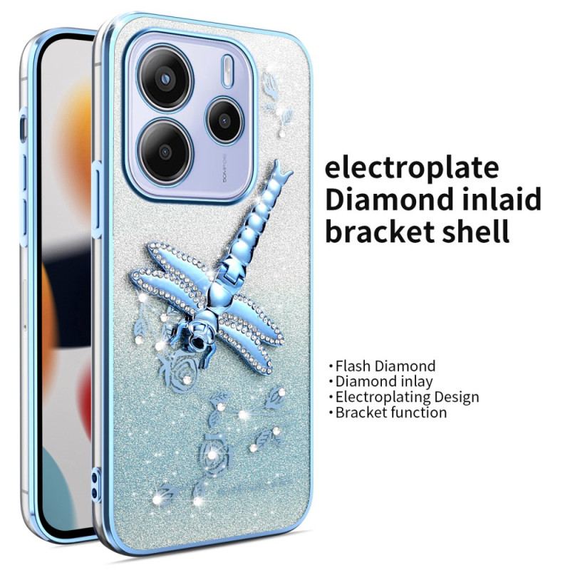 Coque Xiaomi Redmi Note 14 5G Support Libellule KADEM