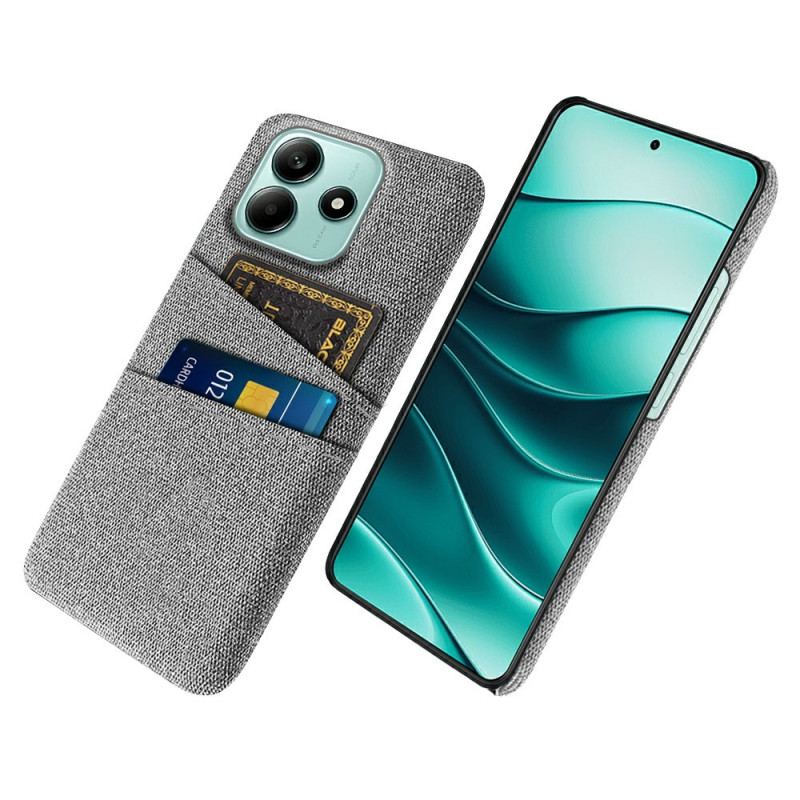 Coque Xiaomi Redmi Note 14 5G Tissu Porte-Cartes