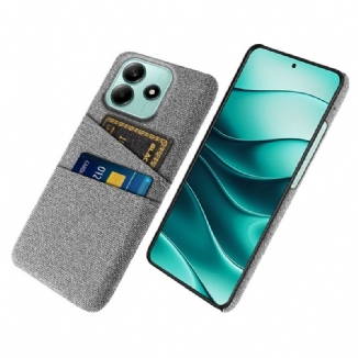 Coque Xiaomi Redmi Note 14 5G Tissu Porte-Cartes