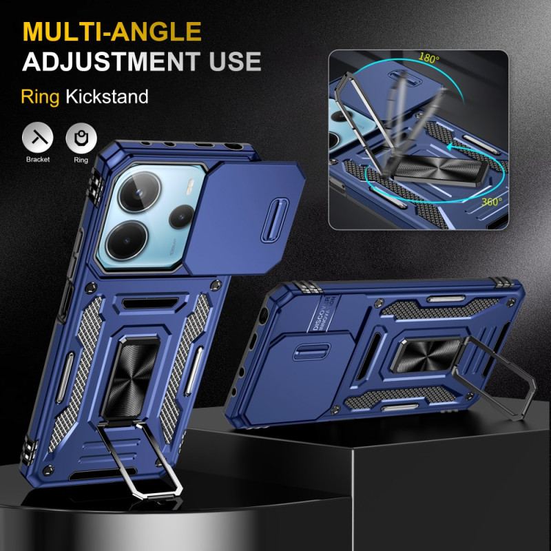 Coque Xiaomi Redmi Note 14 5G Ultra Résistante avec Support et Protecteur Objectif