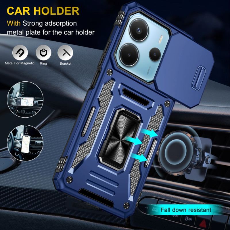 Coque Xiaomi Redmi Note 14 5G Ultra Résistante avec Support et Protecteur Objectif