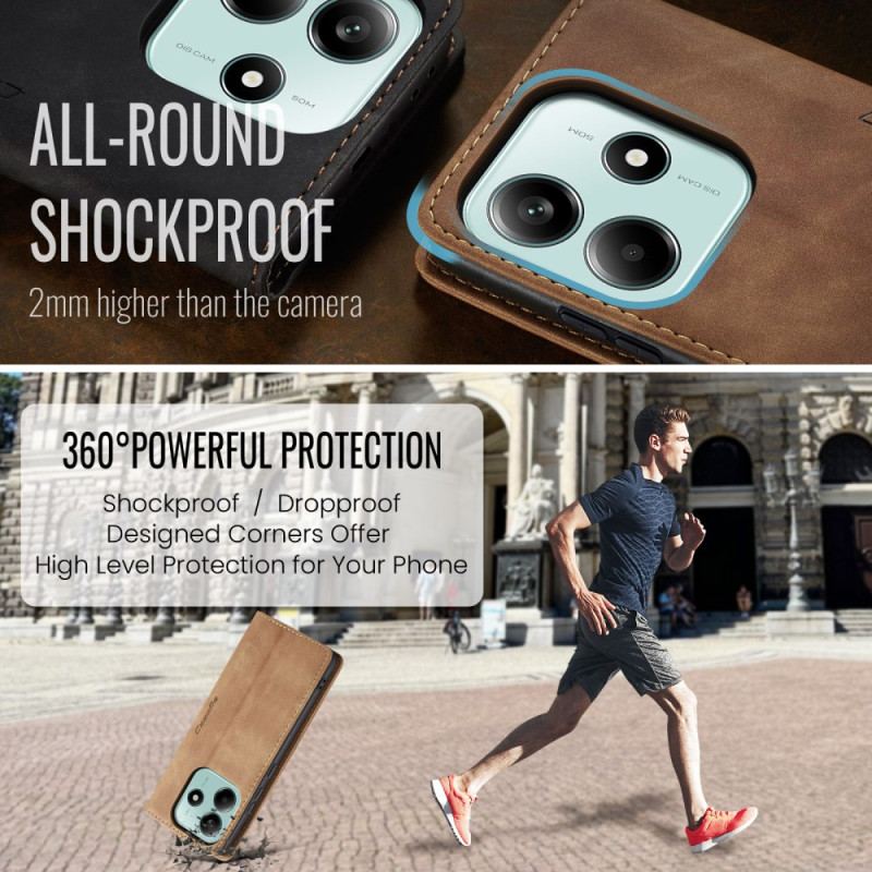 Flip Cover Xiaomi Redmi Note 14 5G Effet Cuir CASEME