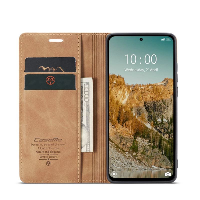 Flip Cover Xiaomi Redmi Note 14 5G Effet Cuir CASEME
