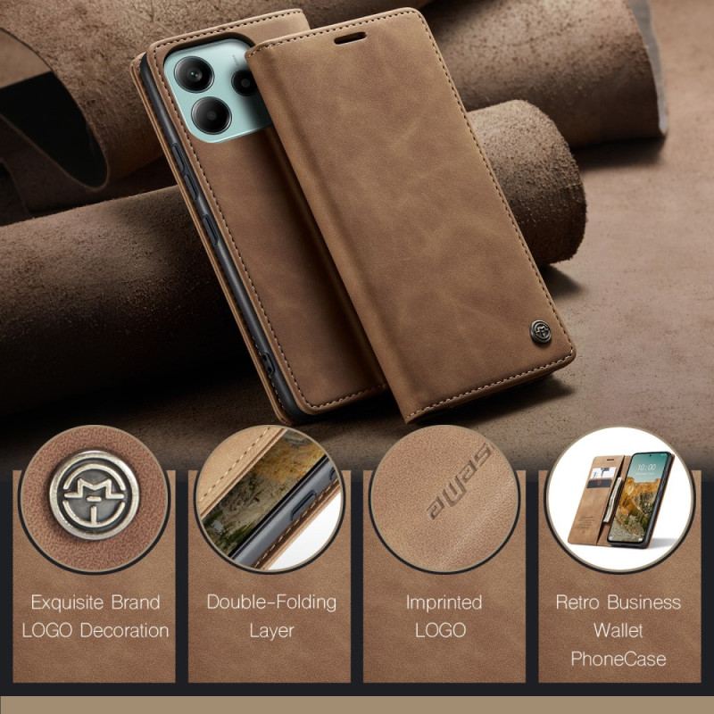 Flip Cover Xiaomi Redmi Note 14 5G Effet Cuir CASEME