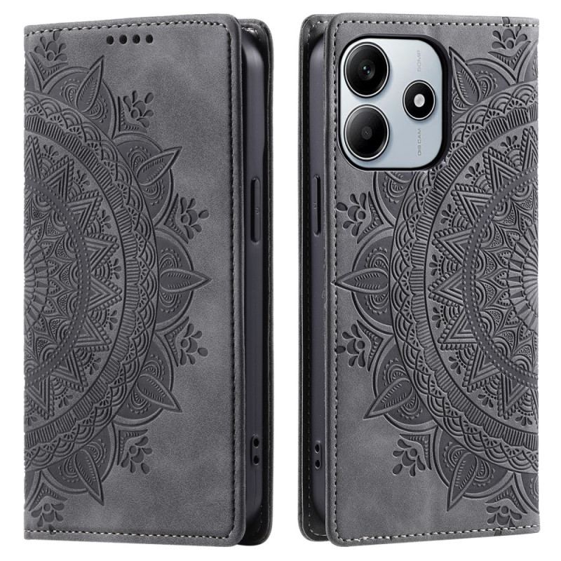 Flip Cover Xiaomi Redmi Note 14 5G Effet Daim Mandala