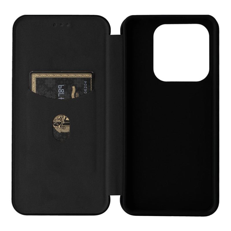 Flip Cover Xiaomi Redmi Note 14 5G Fibre Carbone