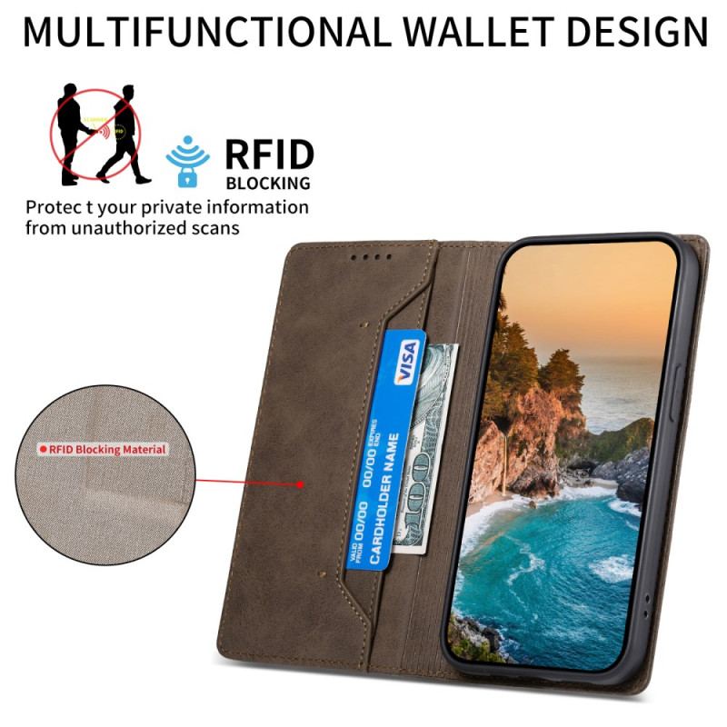 Flip Cover Xiaomi Redmi Note 14 5G Portefeuille RFID