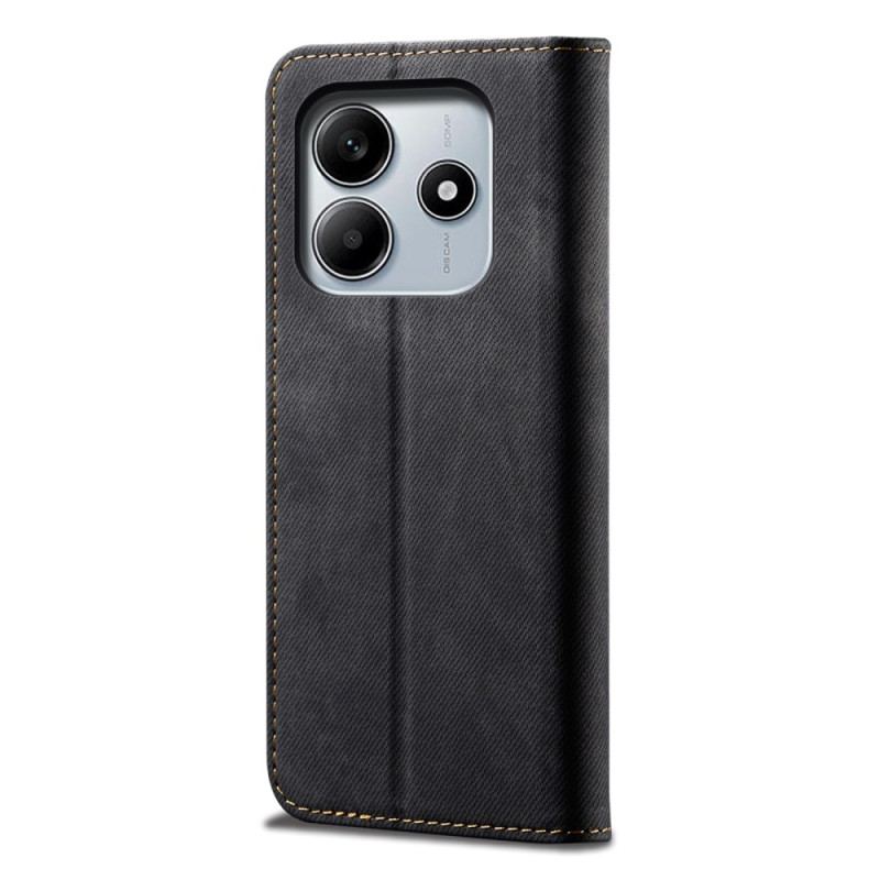 Flip Cover Xiaomi Redmi Note 14 5G Tissu Jeans