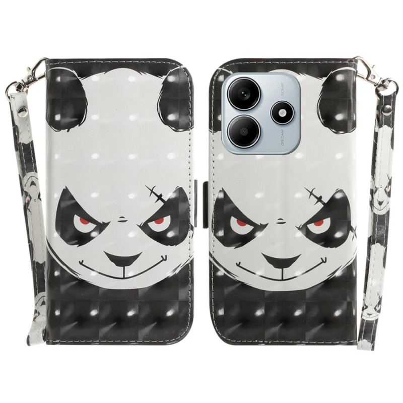Housse Xiaomi Redmi Note 14 5G Angry Panda à Lanière