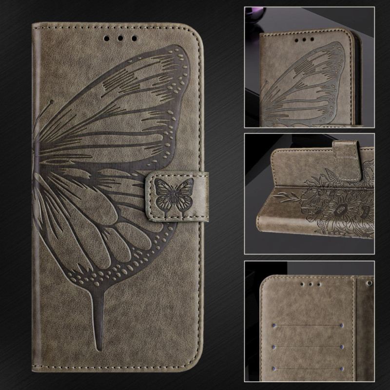 Housse Xiaomi Redmi Note 14 5G Design Papillon à Lanière