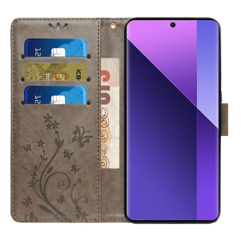 Housse Xiaomi Redmi Note 14 5G Fleurs et Papillons