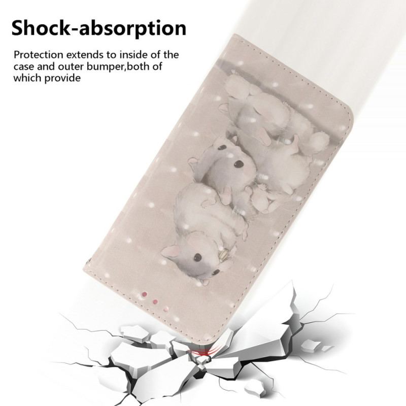 Housse Xiaomi Redmi Note 14 5G Hamsters à Lanière