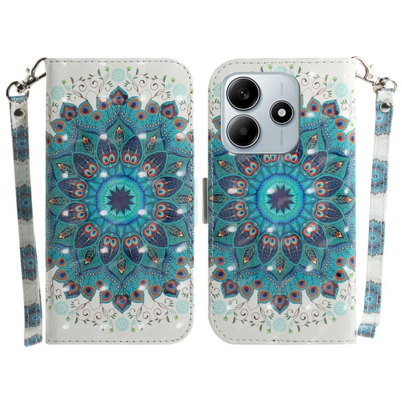 HOusse Xiaomi Redmi Note 14 5G Mandala Vert à Lanière