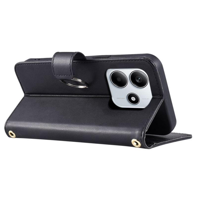 Housse Xiaomi Redmi Note 14 5G Matelassée avec Lanière et Banddoulière