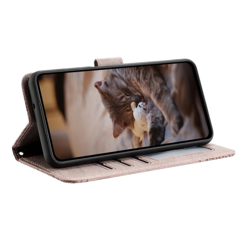 Housse Xiaomi Redmi Note 14 5G Motif Chats à Lanière