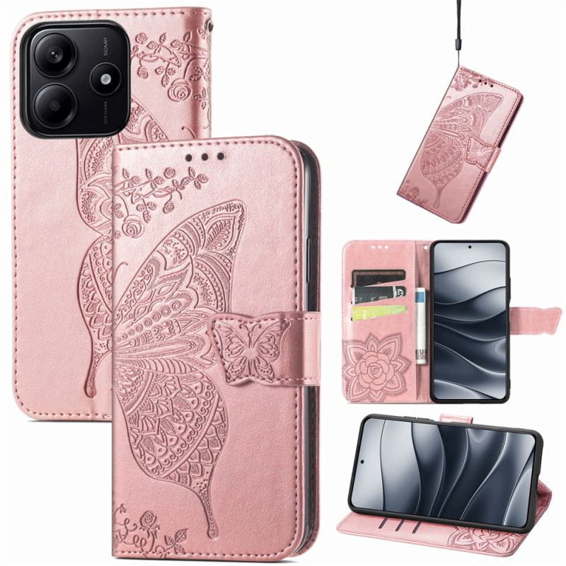 Housse Xiaomi Redmi Note 14 5G Papillon Baroque