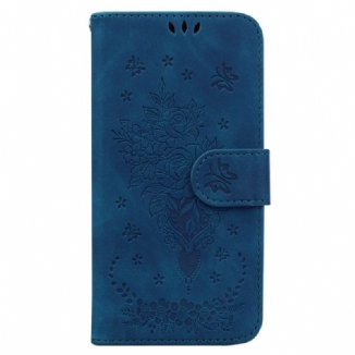 Housse Xiaomi Redmi Note 14 5G Papillons et Fleurs Imprimés