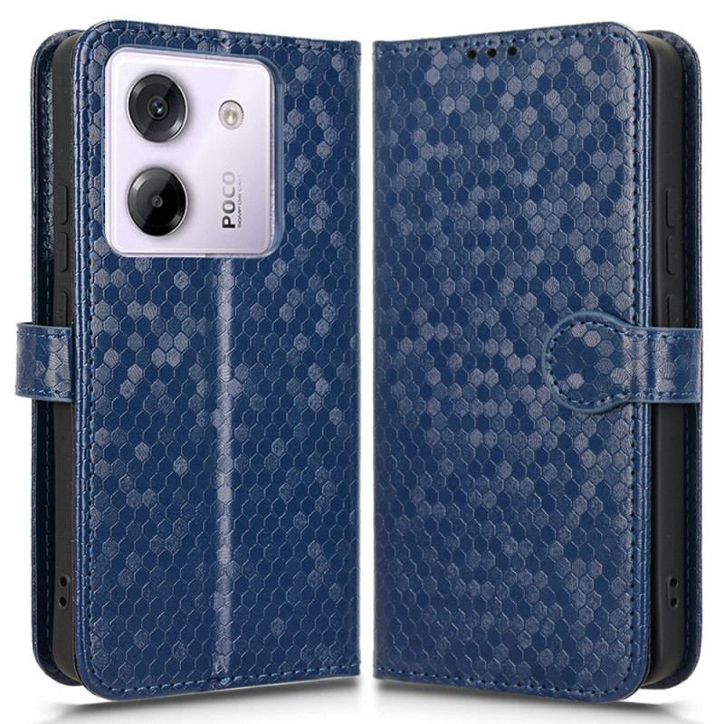 Housse Xiaomi Redmi Note 14 5G / Poco M7 Pro 5G Pointes Brillants à Lanière