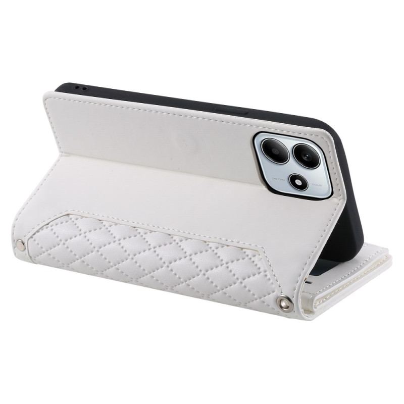 Housse Xiaomi Redmi Note 14 5G Portefeuille Matelassé