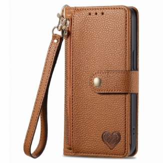 Housse Xiaomi Redmi Note 14 5G RFID avec Portefeuille et Poche Zippée RFID