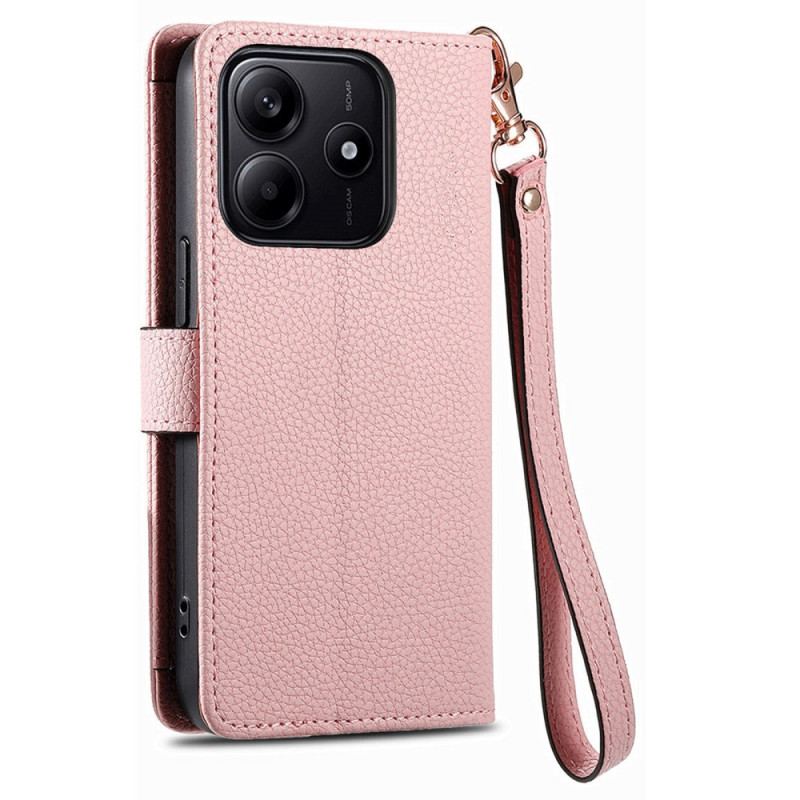 Housse Xiaomi Redmi Note 14 5G RFID avec Portefeuille et Poche Zippée RFID