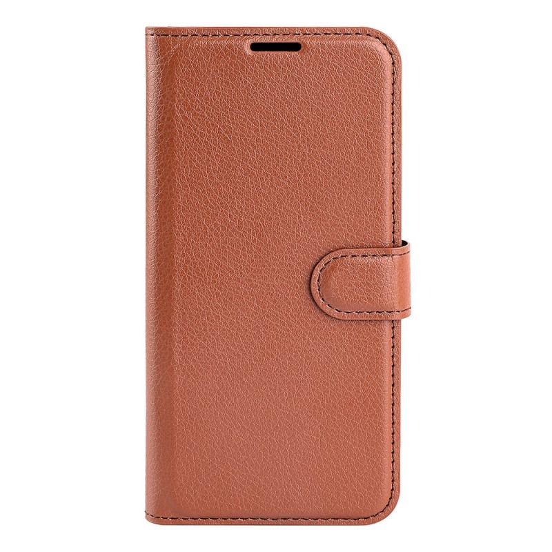 Housse Xiaomi Redmi Note 14 5G Simili Cuir Litchi Classique