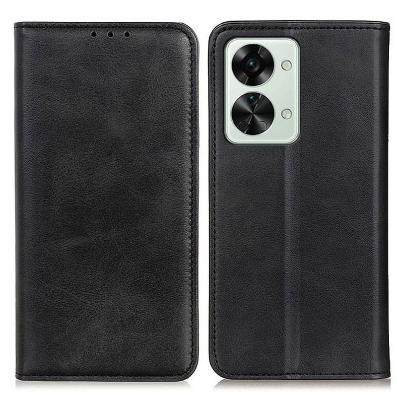 Housse OnePlus Nord 2T 5G Cuir Fendu