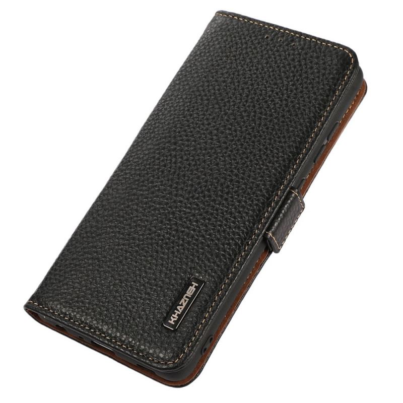 Housse OnePlus Nord 2T 5G Cuir Litchi KHAZNEH RFID