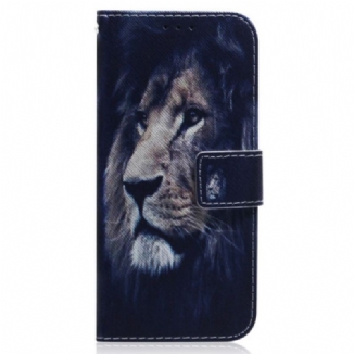 Housse OnePlus Nord 2T 5G Lion de Nuit à Lanière