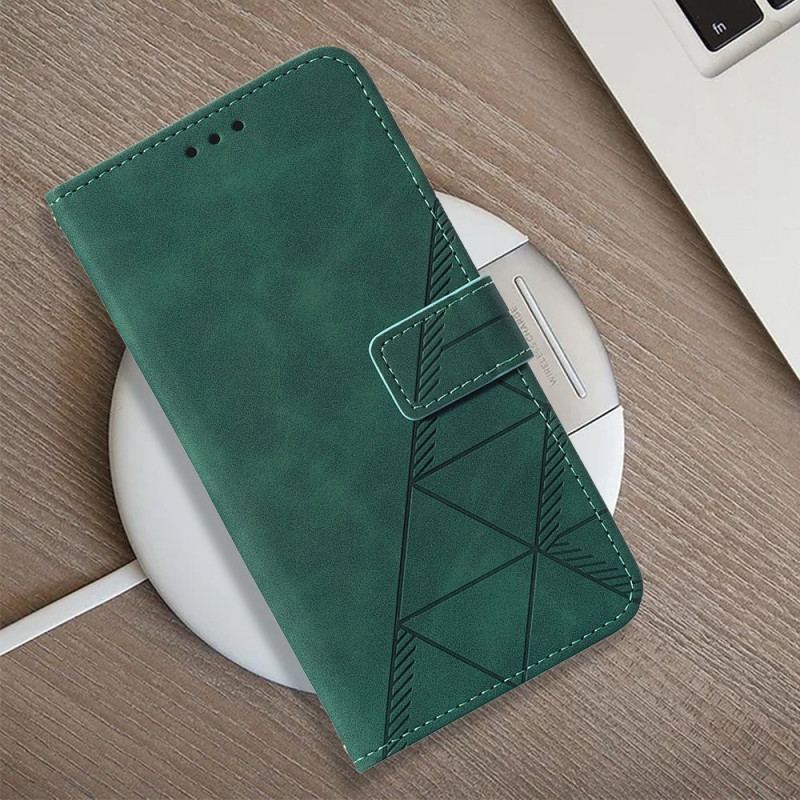 Housse OnePlus Nord 2T Triangles avec Lanière