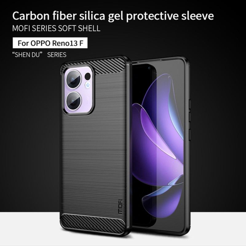 Coque Oppo Reno 13F 4G / 5G / FS 5G Fibre Cabrone Brossée